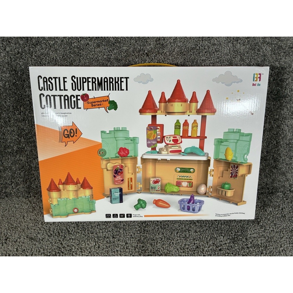 Caste Supermarket Cottage Toy Ages 3 Plus  44 Pieces